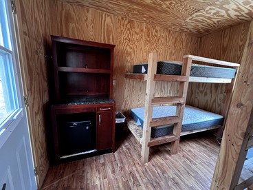 Porched Cabin for a Memorable Family Glamping Getaway near Wolf River in Wisconsin - White Lake, Wisconsin - glamping.directory