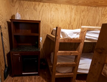 Porched Cabin for a Memorable Family Glamping Getaway near Wolf River in Wisconsin - White Lake, Wisconsin - glamping.directory