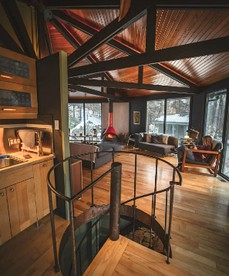 Imaginative Octogonal Glass Treehouse on Seven Private Acres near Great Barrington, MA - Otis, Massachusetts - glamping.directory