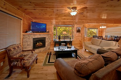 Deluxe Sevierville Cabin Rental for Family Getaways in Tennessee - Sevierville, Tennessee - glamping.directory