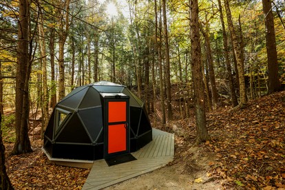 Romantic Coastal Geodesic Dome Escape Near Freeport, Maine - glamping.directory