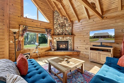 Peaceful Mountain Cabin with Hot Tub, Screened Porch & Views Near Lost River, Baker WV - Baker, West Virginia - glamping.directory