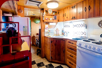 Superb Elevated Trailer for Unique Vacation in San Bernardino County, California - Joshua Tree, California - glamping.directory