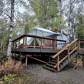 Cozy Bell Tent at an Adults-Only Boutique Outdoor Retreat near Talkeenta, Alaska - Talkeetna, Alaska - glamping.directory