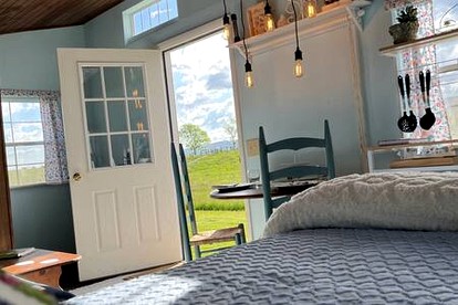Cozy Tiny House with Fire Pit and Barbecue in Mount Jackson, Virginia - Edinburg, Virginia - glamping.directory