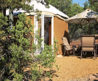 Charming Yurt in the Cibola National Forest near Albuquerque, New Mexico - US, New Mexico - glamping.directory