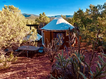 Charming Yurt in the Cibola National Forest near Albuquerque, New Mexico - US, New Mexico - glamping.directory