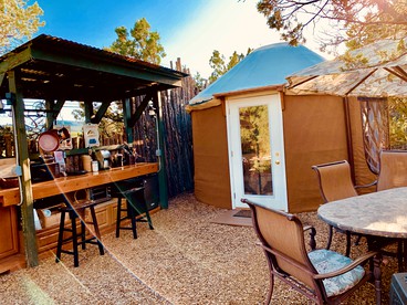 Charming Yurt in the Cibola National Forest near Albuquerque, New Mexico - glamping.directory
