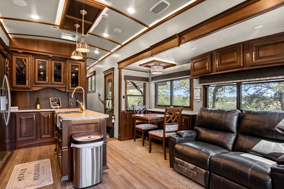 One of a Kind Converted School Bus Offers Scenic, Texan Tranquility in Purdon Groves - Boerne, Texas - glamping.directory