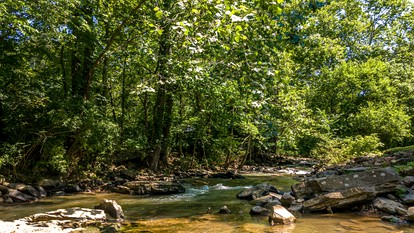 Luxury Cabin Rental with Beautiful Creek Views in Peterstown, West Virginia - Peterstown, West Virginia - glamping.directory