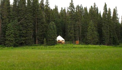 Charming Handmade Yurt Rental Nestled in the Taos Ski Valley of New Mexico - Taos, New Mexico - glamping.directory