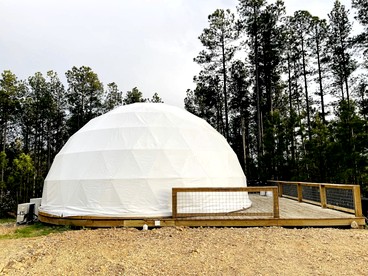 Spacious Dome with Lofted Interior and Furnished Deck in Kentucky - glamping.directory
