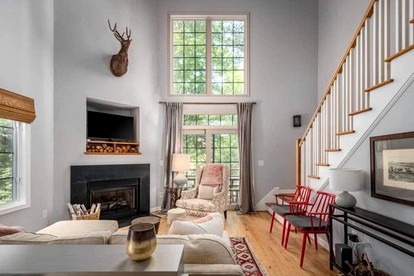 Wintergreen Getaways in this Charming Cabin Rental with Hot Tub and Fire Pit - Wintergreen, Virginia - glamping.directory
