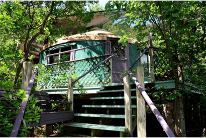 Tree House Yurt in Austin, Texas, Perfect for a Glamping Getaway - Burnet, Texas - glamping.directory