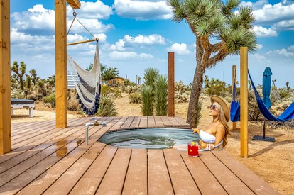 Stunning Yucca Valley Rental with a Hot Tub for Glamping in California - Yucca Valley, California - glamping.directory