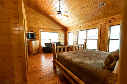 Spacious Great Smoky Mountains Cabin Rental on one of the Best Tennessee Family Resorts - Pigeon Forge, Tennessee - glamping.directory