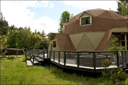 Unique Dome with Hot Tub for a Family Getaway in Philo, California - glamping.directory