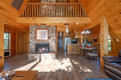 Secluded A-Frame Cabin with Incredible Views near Mountain Fork River in Oklahoma - Smithville, Oklahoma - glamping.directory