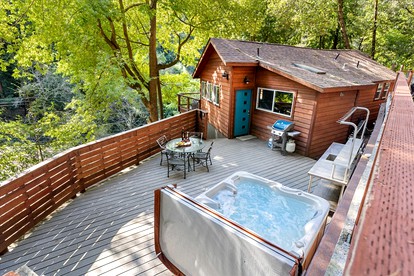 Dog Friendly Glamping on the Russian River with a Hot Tub and Views - glamping.directory