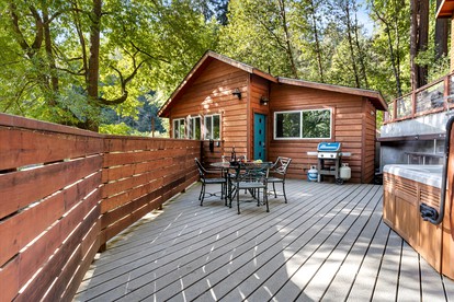 Dog Friendly Glamping on the Russian River with a Hot Tub and Views - Guerneville, California - glamping.directory