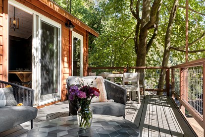 Dog Friendly Glamping on the Russian River with a Hot Tub and Views - Guerneville, California - glamping.directory