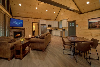Romantic Cabin Escape for Two with Indoor Pool and Hot Tub in Sevierville, Tennessee - Sevierville, Tennessee - glamping.directory