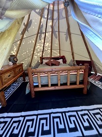 Peaceful Hand-Painted Tipi with Outdoor Kitchen near Columbia River Gorge, Oregon - Corbett, Oregon - glamping.directory