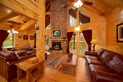 Cozy Family Cabin Rental with a Hot Tub in the Vacation Town of Gatlinburg, TN - Gatlinburg, Tennessee - glamping.directory