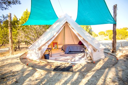 Secluded Johnson City Cabin Rental for Glamping near Austin - Johnson City, Texas - glamping.directory