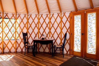 Bluebird yurt - Stockton Spring, Maine - glamping.directory