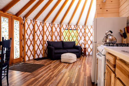Bluebird yurt - Stockton Spring, Maine - glamping.directory