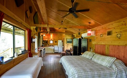 Unique Elevated Cabin Rental with Whirlpool Tub near Somerville Lake, Texas - Brenham, Texas - glamping.directory
