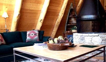 A-Frame Lodge on the River in Irwin, Idaho - Irwin, Idaho - glamping.directory