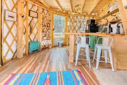 Private, Pet Friendly Creekside Yurt with Hot Tub in Dugspur, Perfect for a Virginia Glamping Getaway - Dugspur, Virginia - glamping.directory