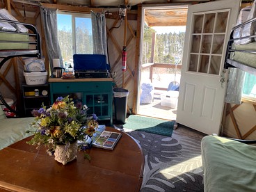 Rustic Yurt Rental near Enchanted Circle Scenic Byway in Red River, New Mexico - US, New Mexico - glamping.directory