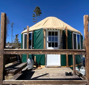 Rustic Yurt Rental near Enchanted Circle Scenic Byway in Red River, New Mexico - glamping.directory