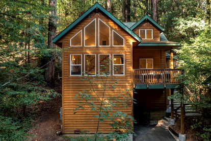 Luxury Glamping in Wooden Chalet near Rio Nido, California - glamping.directory