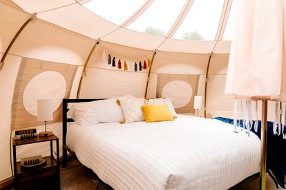 Relaxing Bell Tent for a Romantic Glamping Getaway near Yellowstone National Park, Idaho - Island Park, Idaho - glamping.directory