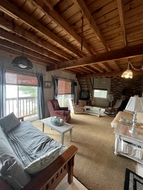 Rustic Pet-Friendly Cabin with Fire Pit on the Beach of Sebago Lake, Maine - Sebago, Maine - glamping.directory