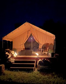 Colorado Getaways in this Lovely Safari Tent on Working Sheep Farm in Longmont - glamping.directory