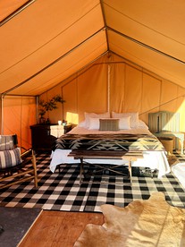 Colorado Getaways in this Lovely Safari Tent on Working Sheep Farm in Longmont - Longmont, Colorado - glamping.directory