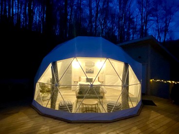 Luxury Redefined: Todd, NC Dome with Private Hot Tub, Unparalleled Views, and Outdoor Oasis - glamping.directory