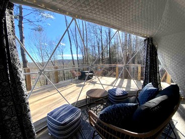Luxury Redefined: Todd, NC Dome with Private Hot Tub, Unparalleled Views, and Outdoor Oasis - Todd, North Carolina - glamping.directory