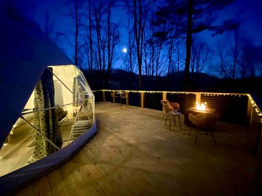 Luxury Redefined: Todd, NC Dome with Private Hot Tub, Unparalleled Views, and Outdoor Oasis - Todd, North Carolina - glamping.directory