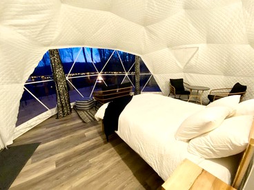 Luxury Redefined: Todd, NC Dome with Private Hot Tub, Unparalleled Views, and Outdoor Oasis - Todd, North Carolina - glamping.directory