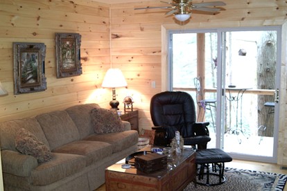 Rustic Log Cabin Rental with Picnic Area in Cosby, Tennessee - Cosby, Tennessee - glamping.directory