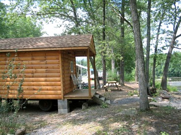 Rustic Cabin Rental on Family-Friendly Campsite near Harrisburg, Pennsylvania - Millmont, Pennsylvania - glamping.directory