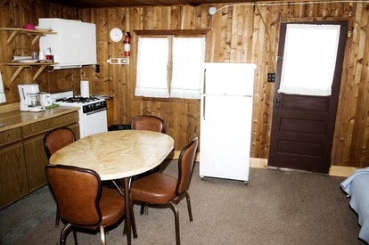 Waterfront Camping Cabin on Pickerel Lake near Three Lakes, Wisconsin - glamping.directory