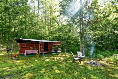 Retro Converted Container for the Best Glamping in North Carolina - glamping.directory