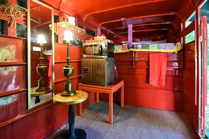 Retro Converted Container for the Best Glamping in North Carolina - Waynesville, North Carolina - glamping.directory